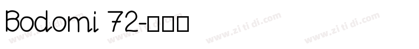 Bodomi 72字体转换